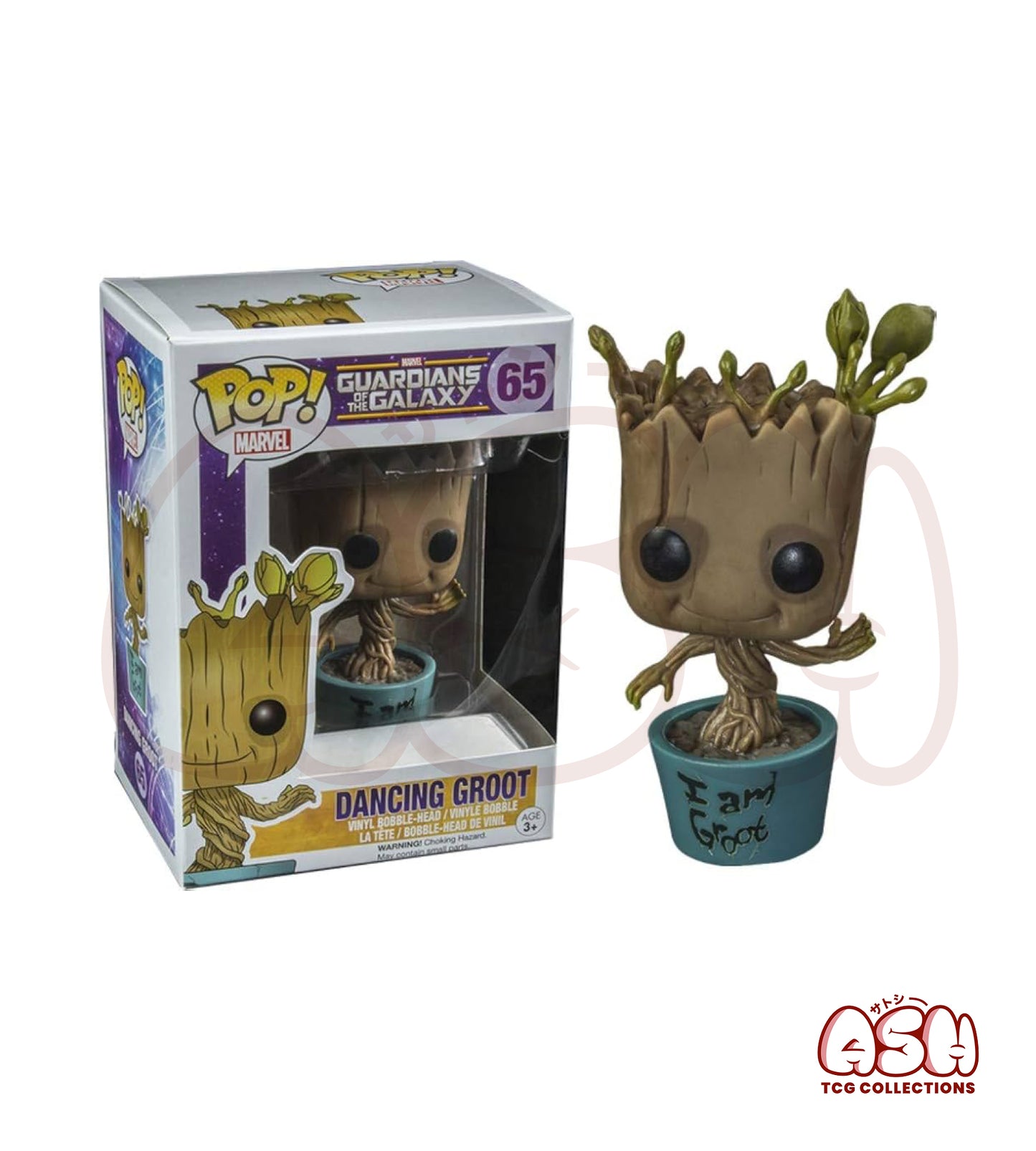 Funko Pop Dancing Groot Marvel vue côté