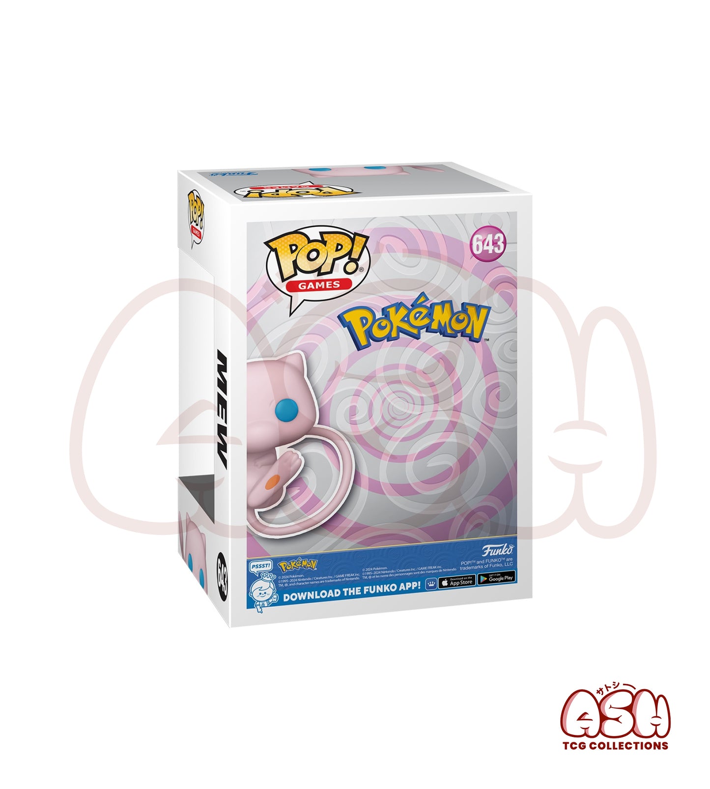 Funko Pop Pokemon Mew vue dos
