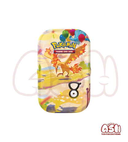 Mini Tin Sulfura Artikodin Pokémon 30 ans face