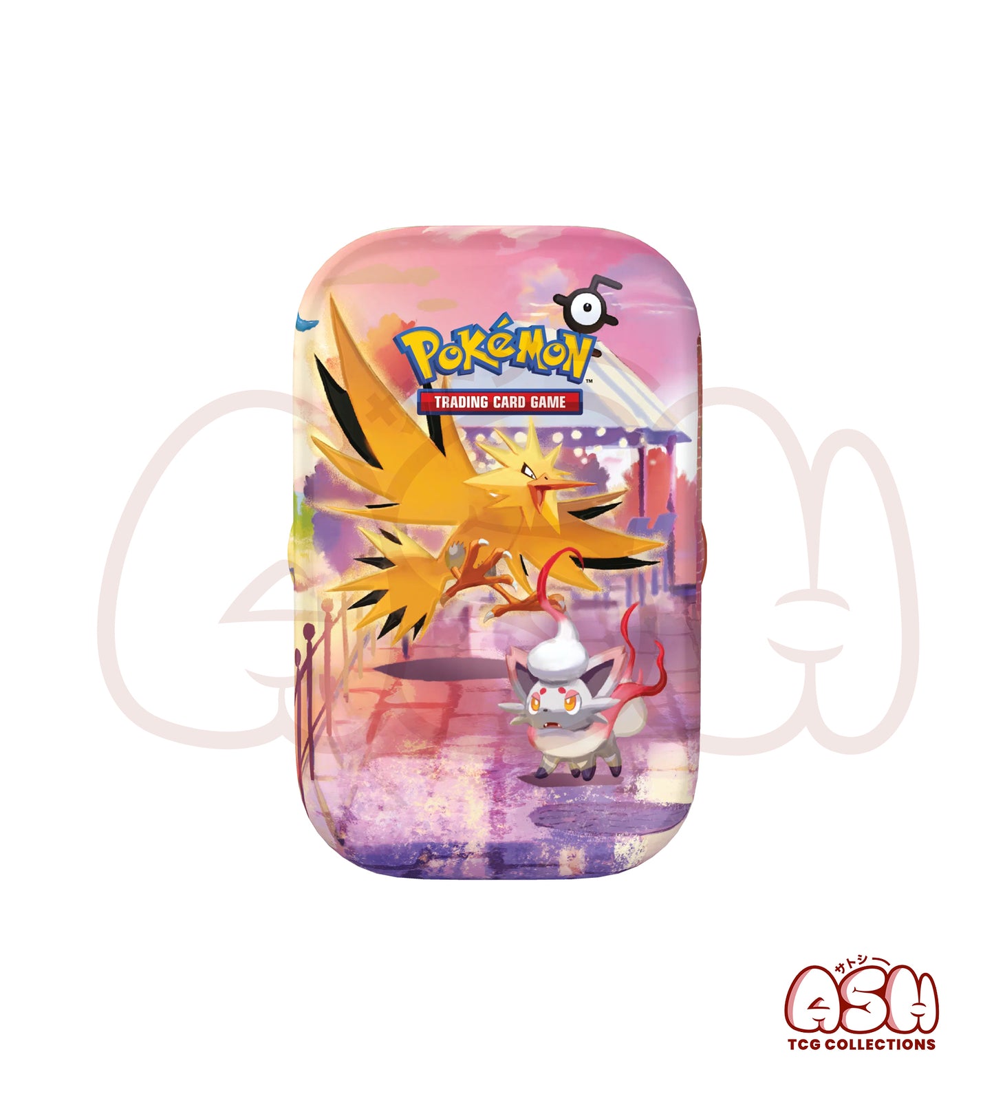 Mini Tin Electhor Zorua de Hisui Pokémon 30 ans face