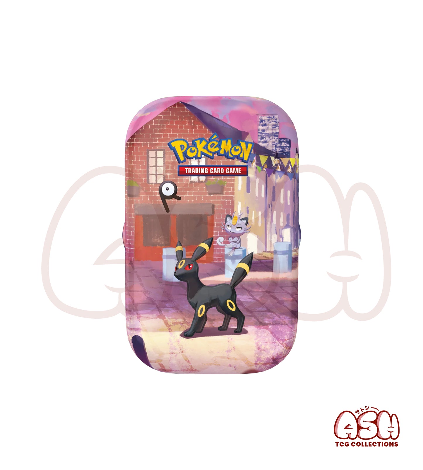 Mini Tin Noctali Miaouss de Galar Pokémon 30 ans face