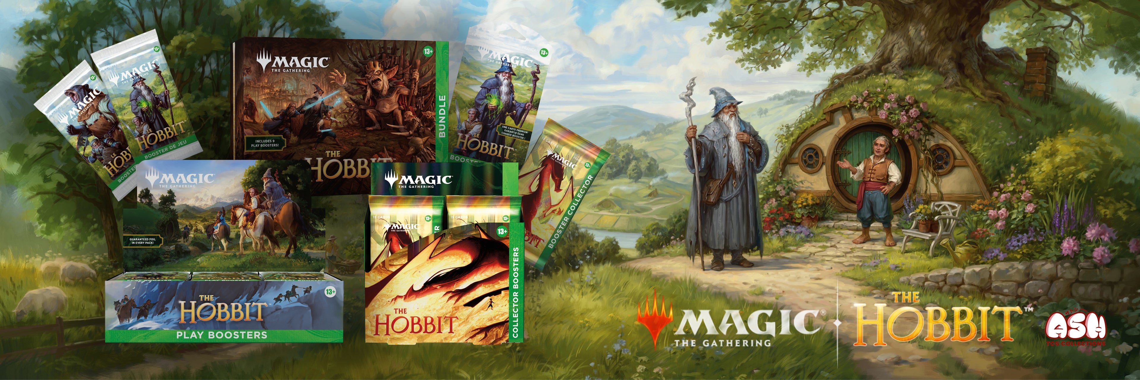 Magic: The Gathering Le Hobbit MTG Magic français Display Collector, Booster, Blister