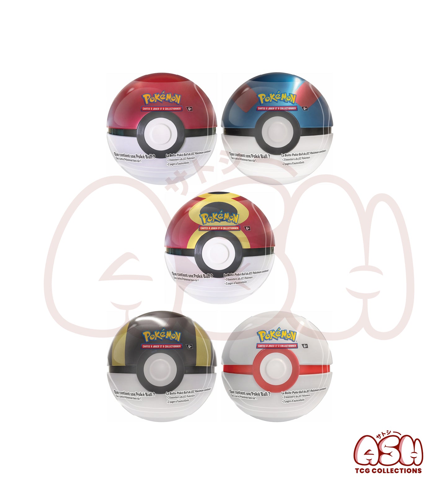 Pokéball Pokémon – 4e trimestre 2025 – 3 Boosters Scellés