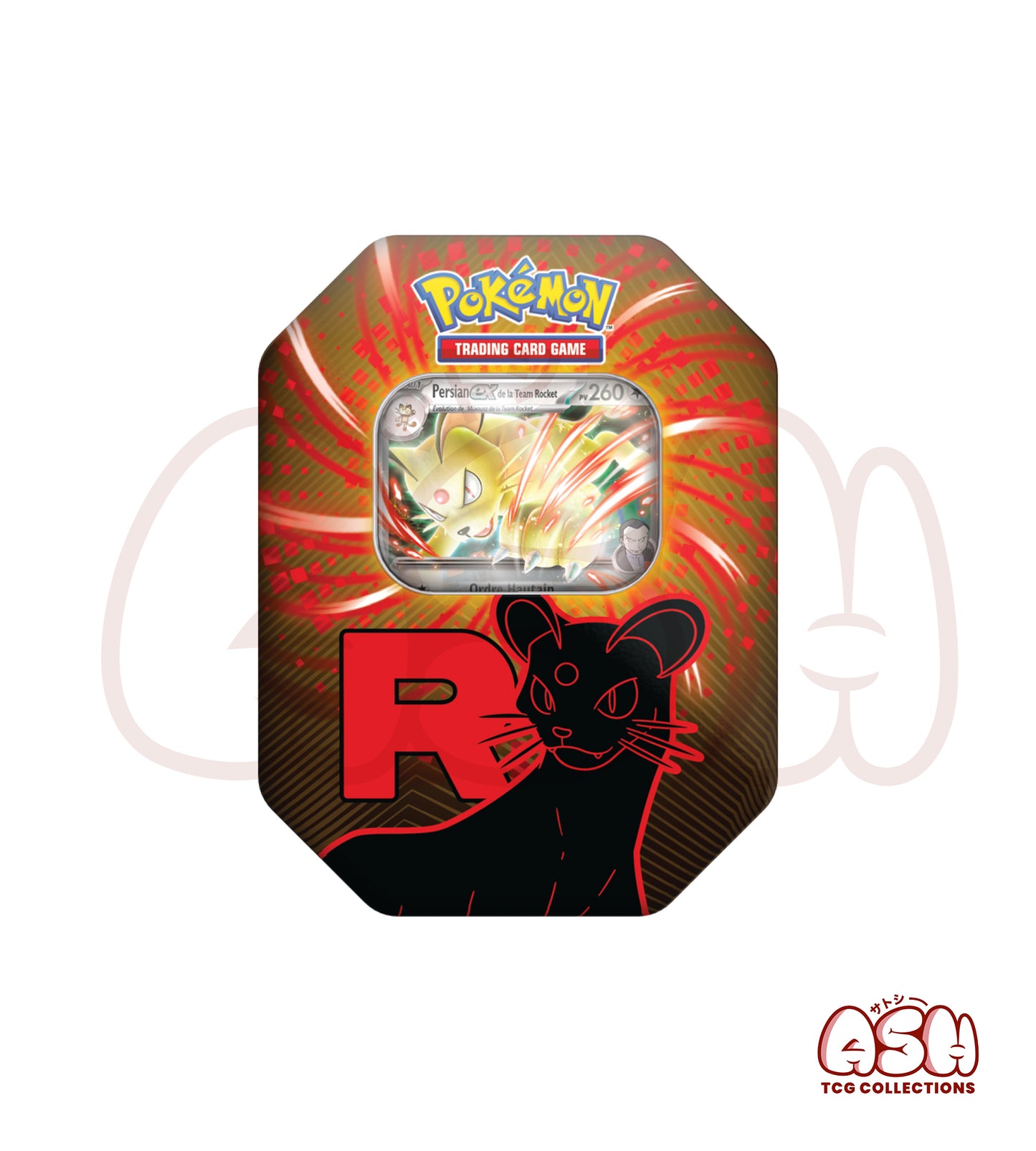 Pokébox Pokémon Team Rocket – Mewtwo Ex / Nidoking Ex / Persian Ex – 4 Boosters