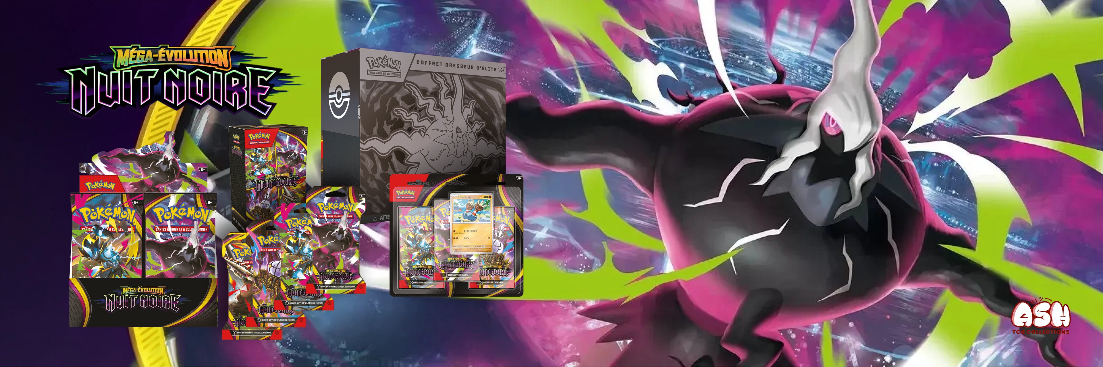 Nouvelle Extension Pokémon Nuit Noire ME05 Méga-Darkrai