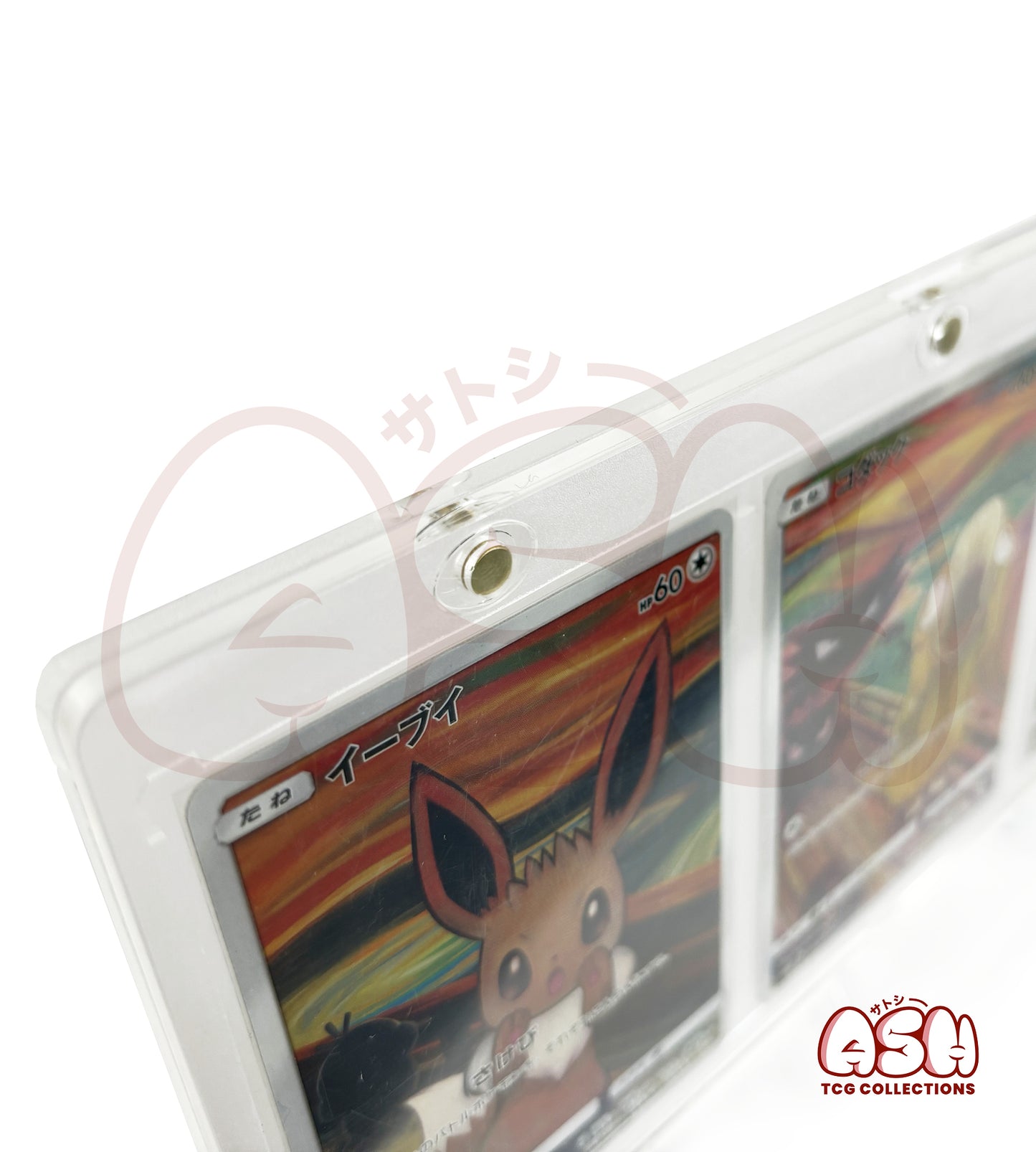 Protection Acrylique Premium - 3 Cartes Pokémon avec support