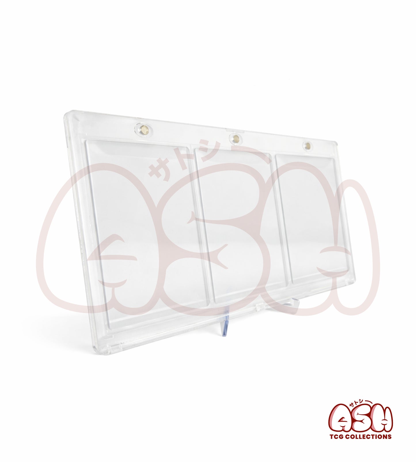 Protection Acrylique 3 cartes Pokemon vue sans coffret