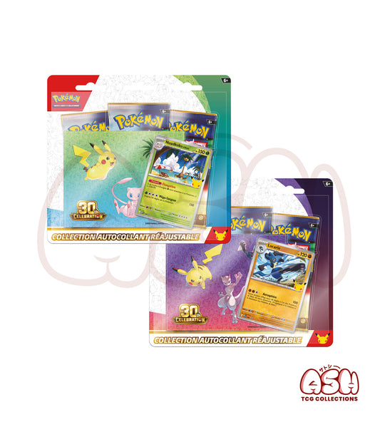 Tripack Pokémon 30e Anniversaire face
