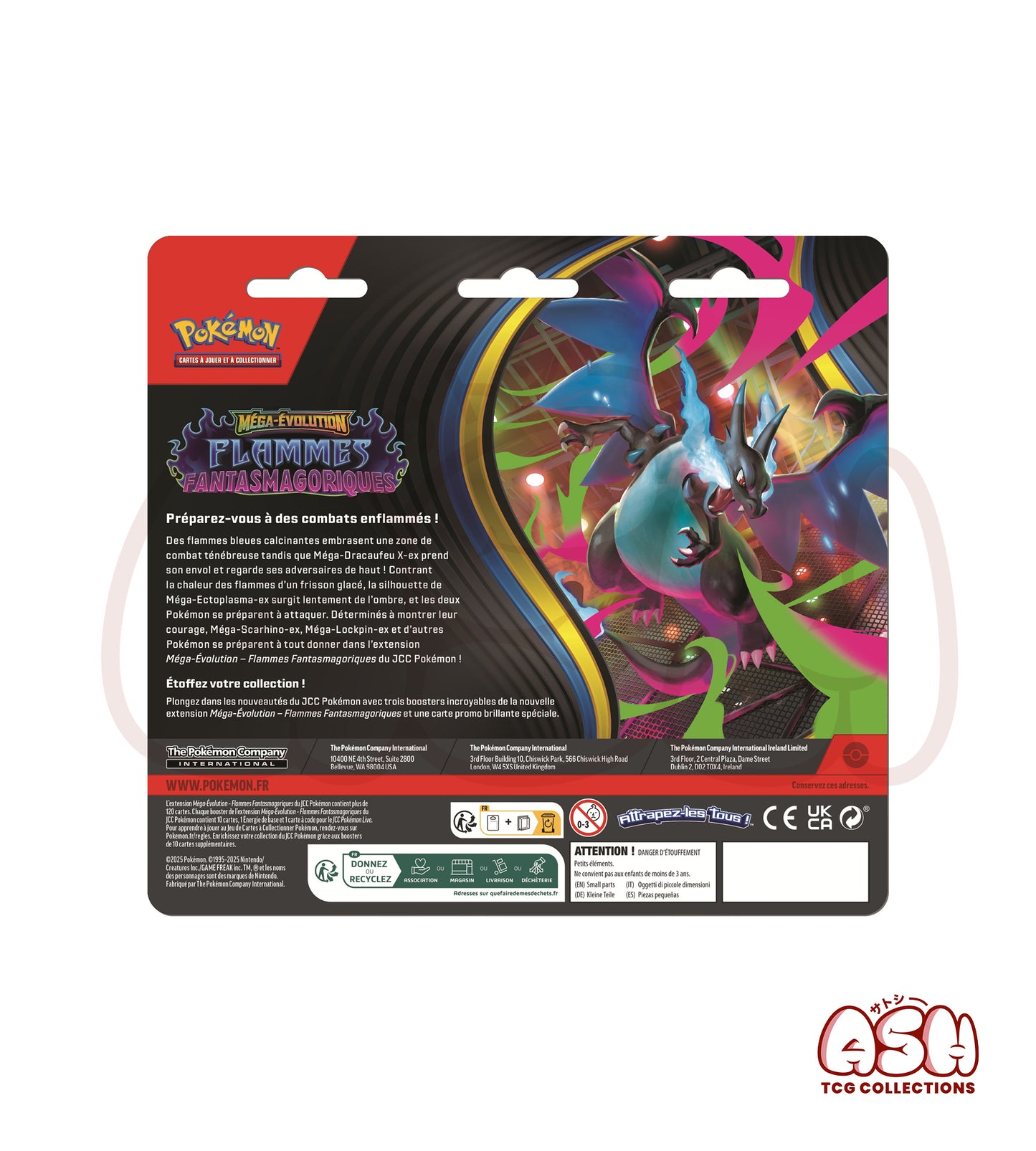Tripack Pokémon ME02 – Flammes Fantasmagoriques – 3 Boosters