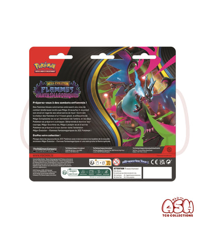 Tripack Pokémon ME02 – Flammes Fantasmagoriques – 3 Boosters