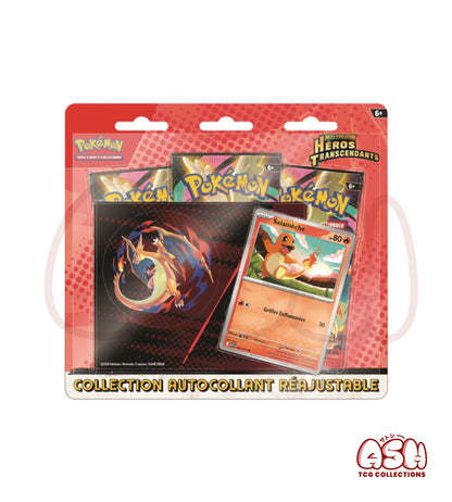 Tripack Pokémon ME02.5 – Héros Transcendants – 3 Boosters + Autocollant