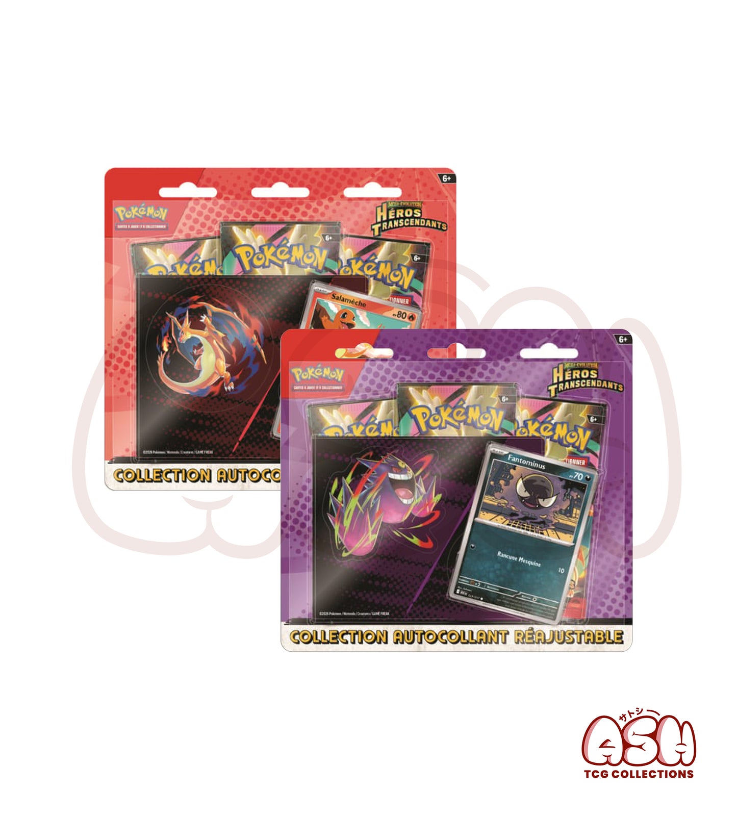 Tripack Pokémon ME02.5 – Héros Transcendants – 3 Boosters + Autocollant
