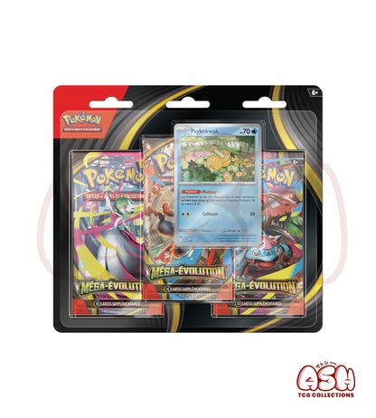 Tripack Pokémon ME01 – Méga-Évolution – 3 Boosters