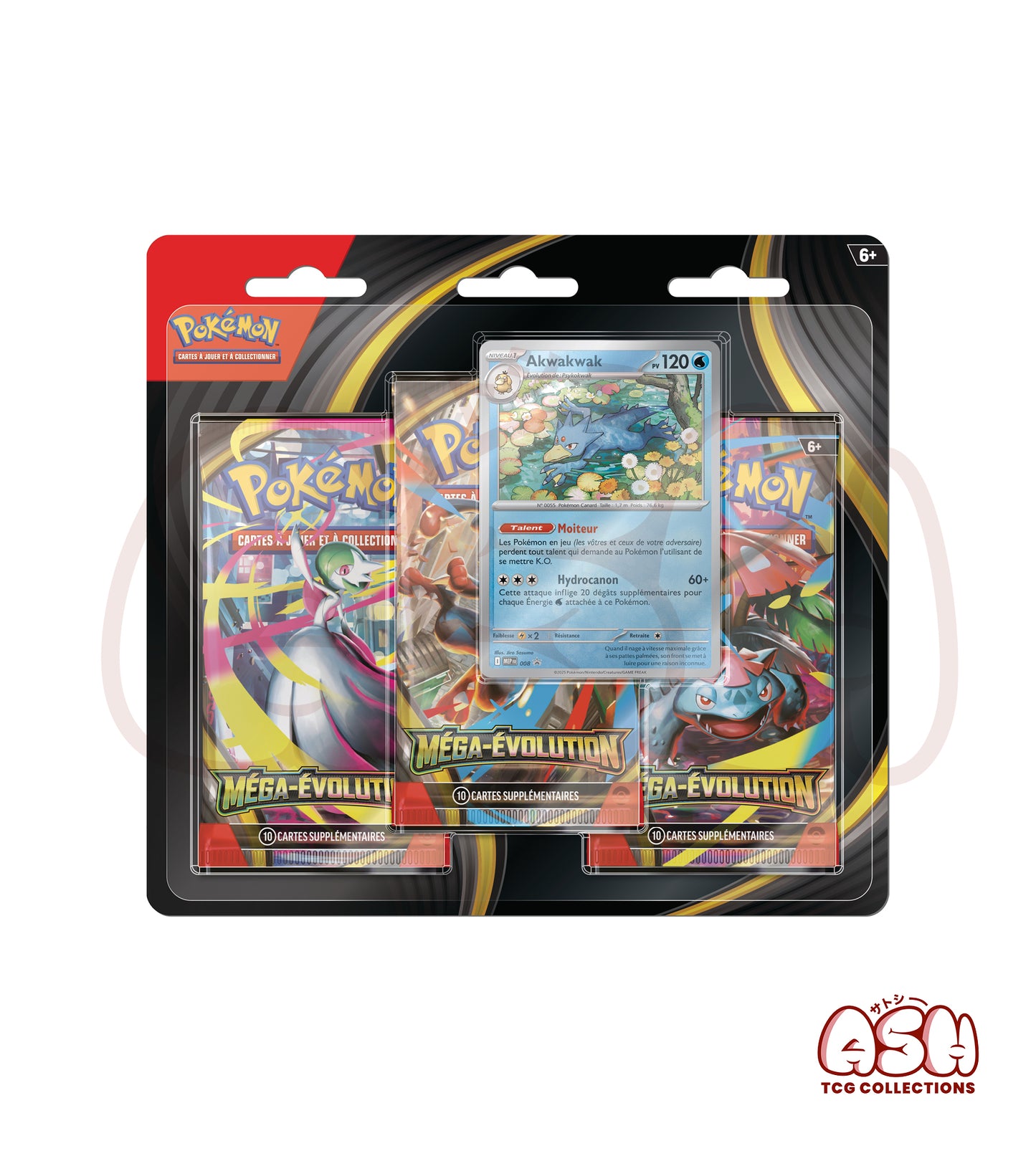 Tripack Pokémon ME01 – Méga-Évolution – 3 Boosters
