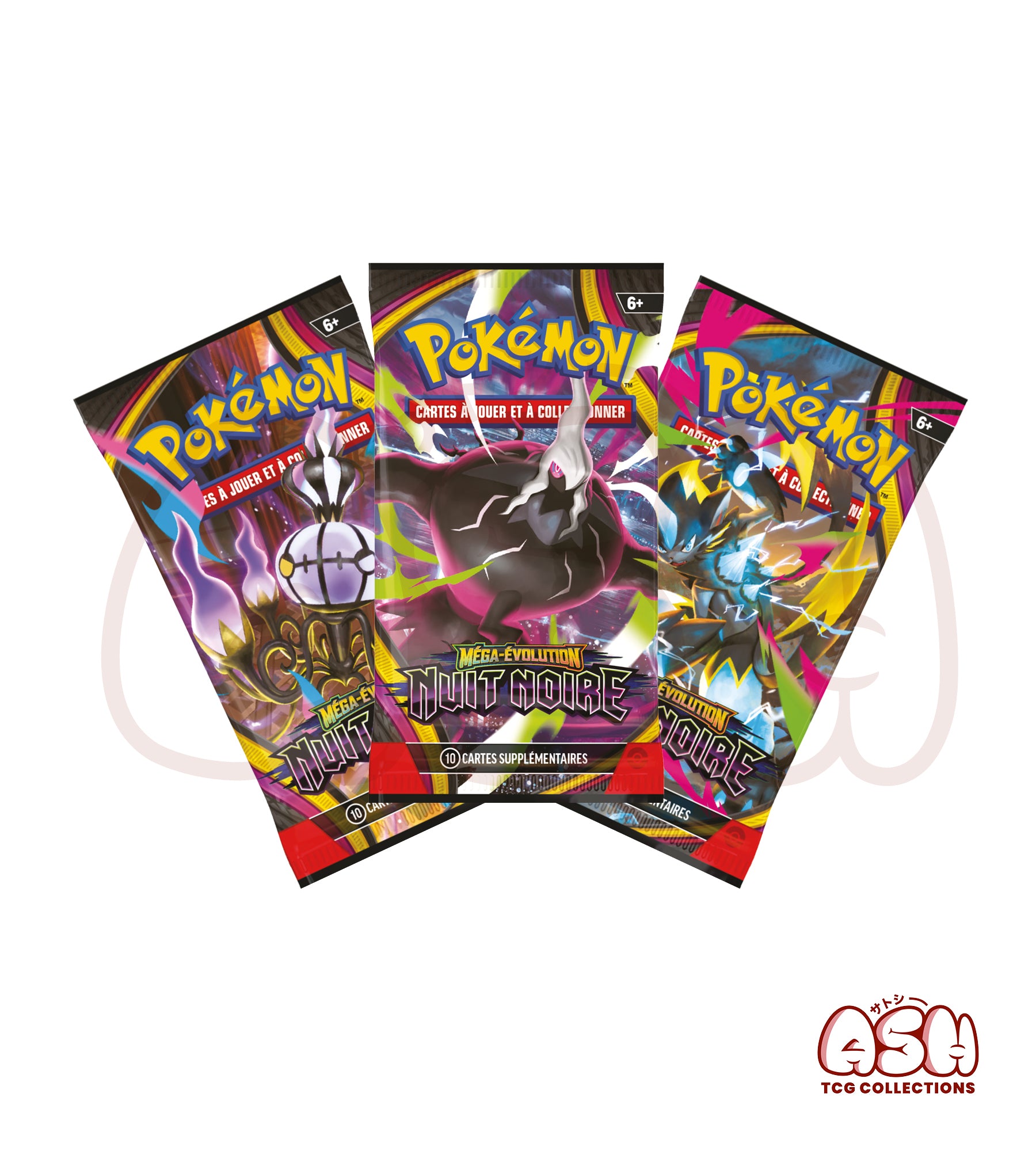 Contenu Tripack Pokémon Nuit Noire ME05