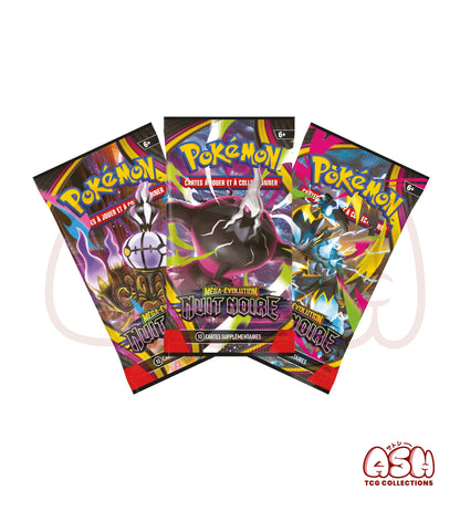 Contenu Tripack Pokémon Nuit Noire ME05