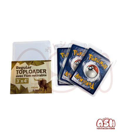Pack de 25 Toploaders Premium Ultra Clear – Film Protecteur Retirable